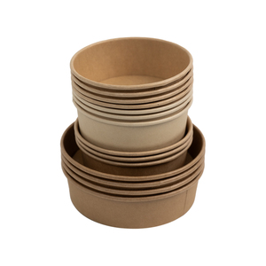 Tazón de Papel para Ensalada, Suministro de Fábrica, Forma Personalizada, con Tapas Transparentes, para Uso en Restaurantes y Comida para Llevar - Product Image 6