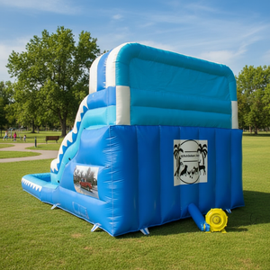 Château <span class=keywords><strong>gonflable</strong></span> d'extérieur avec toboggan et piscine combinés, maison de rebond pour enfants, matériau PVC, capacité de 20 personnes pour les parcs d'attractions - Product Image 6