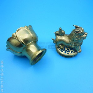 <b>Antique</b> Style Pure Copper Qilin Incense Burner Hand Made <b>Desktop</b> Ornament For Home Decor Gift - Product Image 3