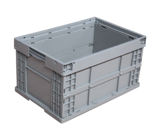 Fold logistic transport box 50kgs Durable plastic crate moving box logistics crate