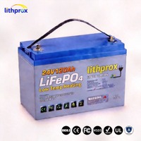 Batterie de chariot élévateur électrique 24V 120AH avec protection contre les surcharges, cellule LiFePO4 pour équipement de quai de chargement, CE FCC UN38.3 OEM ODM