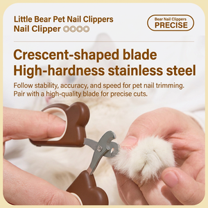Cortauñas para Mascotas con Forma de Oso Adorable, con Orificio Protector, Tijeras de Aseo Seguras para Perros y Gatos - Product Image 3