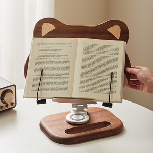 Estantería <span class=keywords><strong>de</strong></span> madera maciza para niños, soporte <span class=keywords><strong>de</strong></span> libro <span class=keywords><strong>de</strong></span> madera <span class=keywords><strong>de</strong></span> escritorio, libro fijo, libro <span class=keywords><strong>de</strong></span> imágenes, se puede levantar, soporte <span class=keywords><strong>de</strong></span> lectura <span class=keywords><strong>Shiba</strong></span> <span class=keywords><strong>inu</strong></span> - Product Image 4