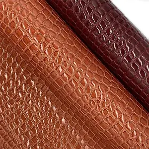 Wholesale Per Meter Price Vinyl High Light Fabric Synthetic Leather For Fashion Handbag Making