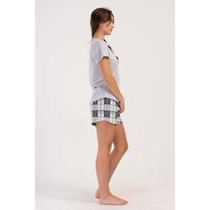 Ensemble élégant pour femme avec veste courte à col rond et manches courtes, idéal pour tous les jours - Product Image 2