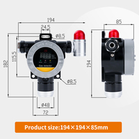 Detector de Gas Fijo para Oxígeno O2 0-30%VOL, a Prueba de Explosiones, Certificado ATEX CE Ex d, con Alarma Sonora y Luminosa DR800