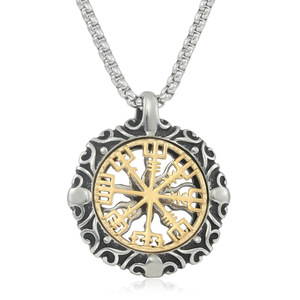 Stainless Steel <b>Cross</b> Pendant Two-tone Geometric Design For Men And Women Fashion Necklace 280760 - Product Image 5
