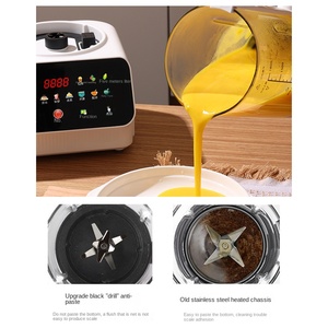 Licuadora Eléctrica de Gran Capacidad de 1200W para Leche de Soya, Máquina Automática Multifuncional para Hacer Jugos y Cocinar con Recipiente de Vidrio Fácil de Limpiar - Product Image 4