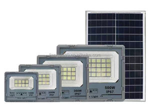 Đèn pha năng lượng mặt trời <span class=keywords><strong>LED</strong></span> 300W 200W thiết kế mới <span class=keywords><strong>2025</strong></span>, chống nước IP66, thân đèn ABS, cảm biến chuyển động, dùng cho sân vườn - Product Image 2