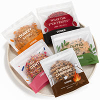 Sacs d'emballage alimentaire personnalisés avec logo imprimé, qualité boulangerie, en gros, sachets transparents en plastique laminé thermoscellables pour biscuits, pain et gâteaux