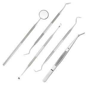 Strumenti dentali in metallo strumenti professionali per la pulizia dei denti Pick dentale Kit per la cura orale in acciaio inox Kit per l'igiene dentale Set - Product Image 2