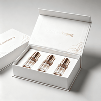 Boîte en carton magnétique personnalisée avec logo pour flacon de parfum, emballage cadeau de luxe à fermeture magnétique pour parfum