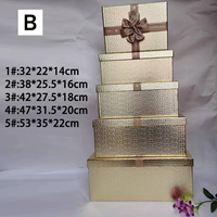 Confezione regalo personalizzata per matrimonio san valentino Extra-Large rettangolare cielo e terra Set regalo da cinque pezzi