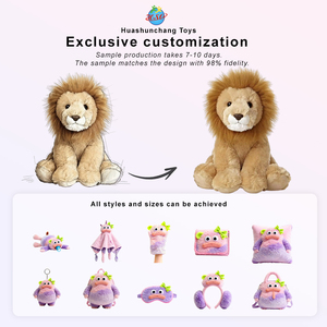 Giocattoli di Peluche Personalizzati CE ODM/OEM, Animali della Foresta, Re Leone in Peluche - Product Image 1