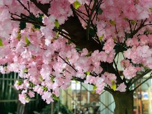 Arc en fleurs de <span class=keywords><strong>cerisier</strong></span> artificielles de 4M de Long, fausses Branches d'arbre, mur intérieur ou extérieur, cm - Product Image 3