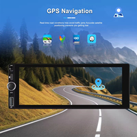 Autoradio Android Podofo 1 Din 2+64 Go Écran tactile 6,86 pouces CarPlay Android Auto 1080P GPS WiFi FM RDS Type C