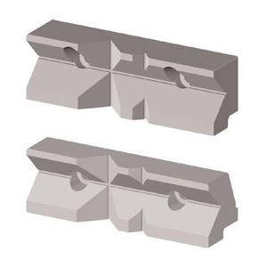 V-Jaw For Modular Vise 100mm Width Precision Machined Steel Jaw Set - Product Image 1