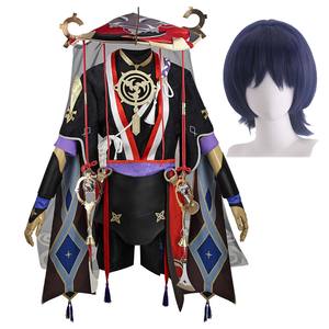 Halloween Anime Game Genshin Impact <span class=keywords><strong>Scaramouche</strong></span> <span class=keywords><strong>Cosplay</strong></span> Costume pour hommes GAHC-003 - Product Image 1