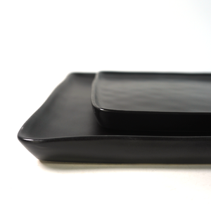 Eka Bán Buôn Nhật Bản Màu Đen Cổ Điển Bữa Ăn Tối Món Ăn Hình Chữ Nhật Món Tráng Miệng Tấm Set Nhà Hàng Đồ Đá Vuông Bộ Đồ Ăn Cho Nhà - Product Image 4