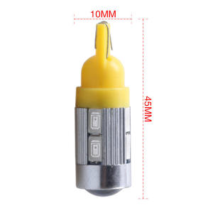 Ampoules LED T10 Wedge 5630 10SMD DC12V 6SMD Blanc Silice 6000K 194 pour Plafonnier de Voiture et Clignotant Latéral – Produit Neuf - Product Image 3