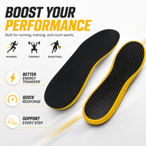 Plantillas de Fibra de Carbono de Alto Rendimiento para Hombres y Mujeres, Insertos para Calzado Deportivo para Baloncesto, Voleibol, Correr, Saltar y Entrenamiento - Product Image 2
