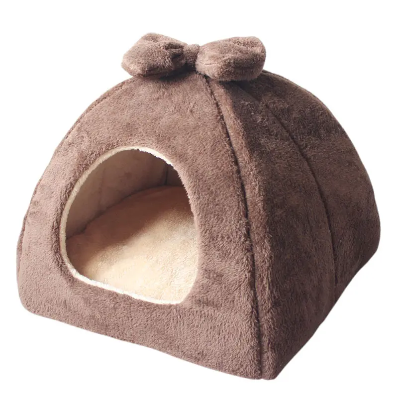 Wholesale Customized Good Quality Novelty Folding Pet Cat House Cave Dog Bed