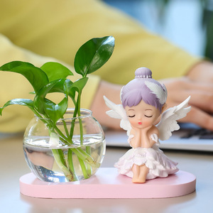 Cute Annie Figurine Hydroponic Vase <b>Desk</b> Decoration Office Supply Gift Birthday Present Single Piece PVC Contemporary Design - Product Image 1