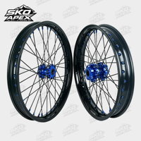 Roues Supermoto Surron LBX 17 pouces noires, ensemble pour la conduite urbaine, compatibles avec les motos électriques Talaria et 79Bike