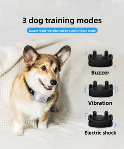 रिचार्जेबल इलेक्ट्रिक कुत्ता प्रशिक्षण कॉलर नियंत्रण बीप कंपन शॉक के लिए वाटरप्रूफ आईपी 5 20 घंटे बैटरी जीवन - Product Image 3