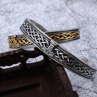 Viking Thor Marteau Celtique En Acier Inoxydable Nordique Mode Bracelet Manchette Bracelet pour Hommes Amulette Bijoux Bras Bracelet