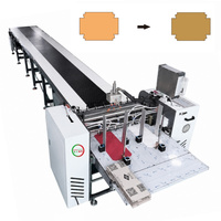 Machine à coller automatique servo-électrique et convoyeur pour la fabrication de boîtes rigides, boîtes à bijoux, boîtes à couverture rigide en carton
