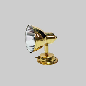 Isure Marine Brass Wall Lamp <b>12V</b> <b>Dc</b> Incandescent Bulb Surface Mounted Outdoor Use - Product Image 2