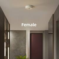 Lampe suspendue LED géométrique romantique pour chambre à coucher et couloir, éclairage artistique