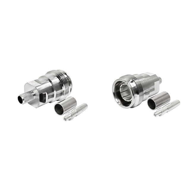 Rf Coaxial Connector 4.3/10 Mini Din 4.3-10 Crimp Female Jack for LMR240 H155 Cable