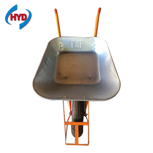 Hengyida wb6206 उच्च गुणवत्ता वाली पीली धातु भारी शुल्क टिकाऊ बड़े निर्माण व्हीलबैरो 150 किलोग्राम भार क्षमता 5cm रेत - Product Image 3