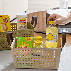 <b>Storage</b> <b>Basket</b> Rectangle With Handle For Home Office Desktop Organizing <b>Toy</b> And Sundries <b>Storage</b> - Product Image 2