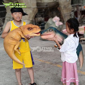 Dinosaurio mecánico realista, títere <span class=keywords><strong>de</strong></span> mano para bebé, animatrónico, en venta - Product Image 4
