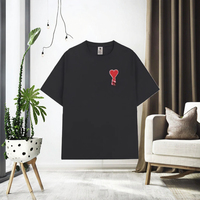 Kaos Rajut Lengan Pendek Kasual Sporty Vintage 2025 100% Katun Pria RUSHX ACTIVEWEAR Merek Mewah Bordir Musim Panas