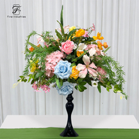 Bouquet de fleurs artificielles en soie de couleur macaron pour anniversaire, fête des mères, rentrée scolaire, mariage, Noël, Pâques, décoration