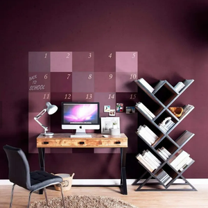 Estantería de madera y Metal para libros, estantería moderna con diseño de decoración <span class=keywords><strong>Diagonal</strong></span> para el hogar, almacenamiento en forma de árbol - Product Image 3