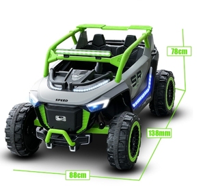 12V 4輪ライドオン電気自動車玩具子供用ユニセックス多機能プラスチックバッテリー子供用プレイシング - Product Image 5