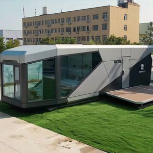 2025 lüks Modern uzay kapsülü prefabrik modüler kapsül minik ev mobil ev uzay kapsülü otel ve Villa için - Product Image 2