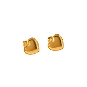 Ensemble collier et boucles d'oreilles en acier inoxydable en forme de cœur pour femmes, bijoux cadeau, accessoires de mode, origine Yiwu TE6917 - Product Image 5
