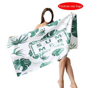 Quick Dry Micro Fiber Cotton Jacquard Personalized Sand Free Beach Towel Custom Print Sand Beach Towels