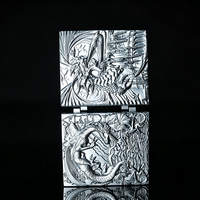 Jeu de dés mécaniques Dragon Tome Premium 7-en-1, polyédriques rotatifs en métal, pour jeux de société DND RPG, en vrac