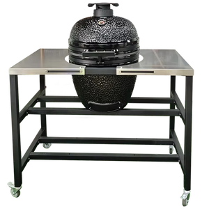 AUPLEX XXL Kamado SS Estación al aire libre incorporada Almacenamiento Moderno 21-<span class=keywords><strong>27</strong></span> \ "Smoke BBQ Grill Table Asador De Carbon Parrilla BBQ Grill - Product Image 1