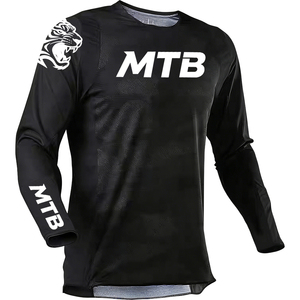 <span class=keywords><strong>Camiseta</strong></span> de Ciclismo de Montaña de Secado Rápido, Manga Larga, para Descenso, Camuflaje, Transpirable - Product Image 2