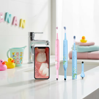 Cepillo de Dientes Eléctrico Inteligente con Endoscopio Oral para Niños, Aplicación de Ondas Sonoras, Cepillo de Dientes Eléctrico