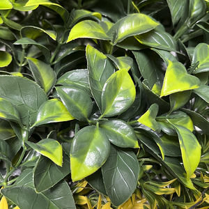 Pannello di legno bosso <span class=keywords><strong>siepe</strong></span> parete pianta artificiale formato su misura finta verde erba UV protetta da esterno pianta interna per <span class=keywords><strong>balcone</strong></span> - Product Image 4