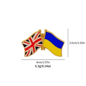 Insignias de Amistad de Metal antiguo de imitación antigua, insignias de bandera nacional moderna, pines de solapa suaves duros para todos los países, fábrica - Product Image 2